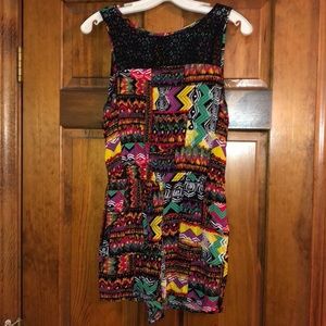 A multicolored romper